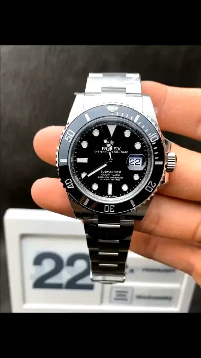 RLX Submariner Luxury Men's Watch with Date | Stainless Steel Waterproof Men's Watch | Analog Chronograph Men's Watch | Designer Fashion Men's Watch | Best Men's Watch | Men's Watch Collection 2025